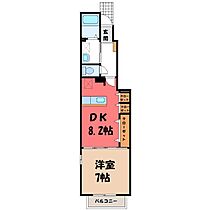 群馬県太田市尾島町（賃貸アパート1DK・1階・40.03㎡） その2