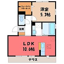 群馬県太田市新井町（賃貸アパート1LDK・1階・40.90㎡） その2