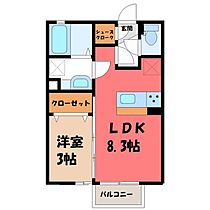 茨城県古河市本町3丁目（賃貸アパート1LDK・1階・29.25㎡） その2