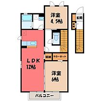 群馬県太田市泉町（賃貸アパート2LDK・2階・57.80㎡） その2