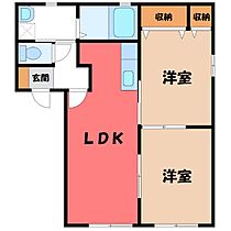 群馬県太田市成塚町（賃貸アパート2LDK・1階・50.04㎡） その1