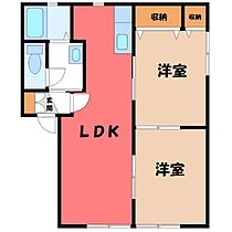 群馬県太田市福沢町（賃貸アパート2LDK・2階・50.78㎡） その2