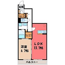 群馬県太田市飯田町（賃貸マンション1LDK・3階・54.75㎡） その2