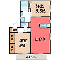 群馬県太田市南矢島町（賃貸アパート2LDK・2階・51.75㎡） その2