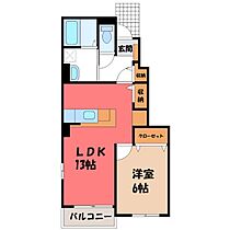 群馬県太田市西新町（賃貸アパート1LDK・1階・45.82㎡） その2