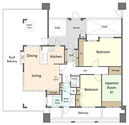 間取図画像 3LDK