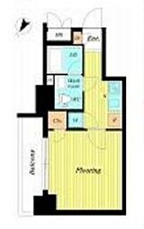 東京メトロ半蔵門線 水天宮前駅 徒歩3分の賃貸マンション 7階1Kの間取り