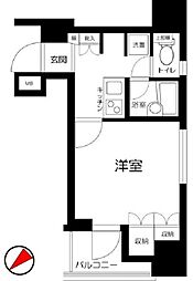 JR京葉線 八丁堀駅 徒歩5分の賃貸マンション 3階1Kの間取り