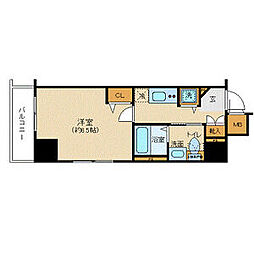 アヴァンティーク銀座東 1Kの間取図画像