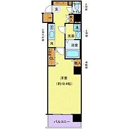 CREVISTA豊洲BaySide2 1Kの間取図画像