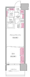レジディア門前仲町プレイス 1DKの間取図画像