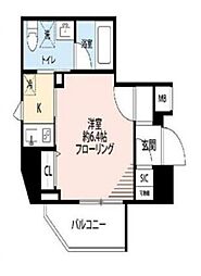 ステージファースト門前仲町 1Kの間取図画像