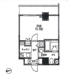 カスタリア門前仲町2 1Kの間取図画像