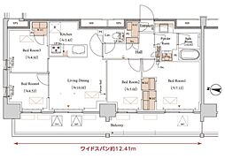 ブランシエスタ木場 4LDKの間取図画像