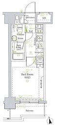 グラントゥルース門前仲町 1Kの間取図画像