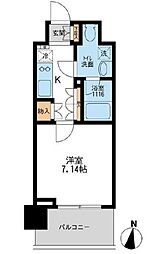 Aden清澄白河 1Kの間取図画像