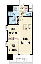 大阪府大阪市淀川区木川東４丁目（賃貸マンション2LDK・6階・45.57㎡） その2