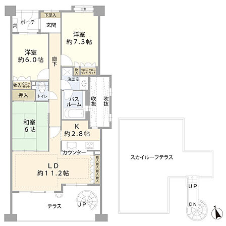 3LDK 間取り