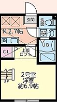 ウエストミモザ 102 ｜ 東京都多摩市和田660-2（賃貸アパート1K・1階・21.69㎡） その2