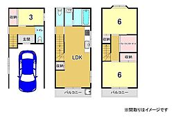 物件画像 守口市 文園町 （土居駅 ） 3階建 3ＬＤＫ