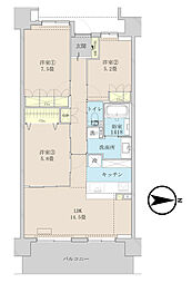 間取図画像 3LDK