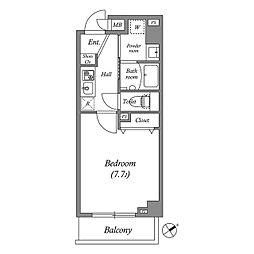ルネサンスコート駒込 0503 5階1Kの間取り
