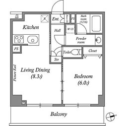 間取図画像 1LDK