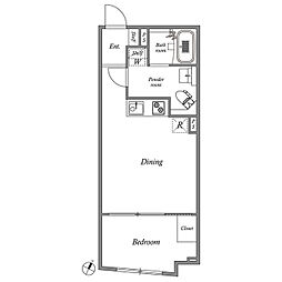 GRANPASEO碑文谷South 1LDKの間取図画像