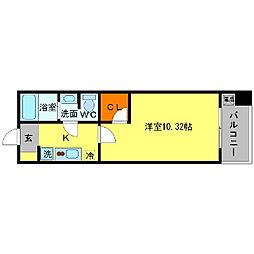 グラン・シーマ 1Kの間取図画像