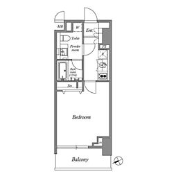 アーバネックス市谷柳町 1Kの間取図画像