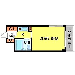 ハイツシグマ 1Kの間取図画像