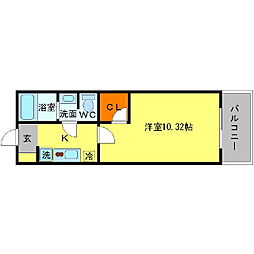グラン・シーマ 1Kの間取図画像