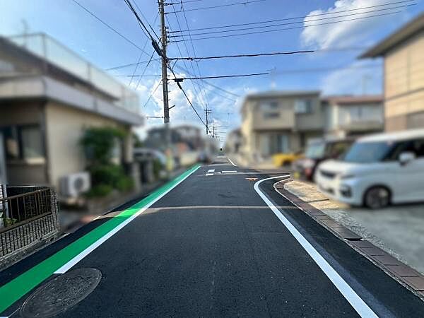 Beautiful mountainous landscape with colorful sky