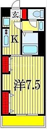 リブリ・ライフ 1Kの間取図画像