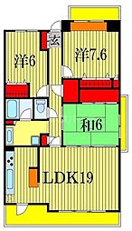 ガーデンアヴェニュー妙典 3LDKの間取図画像