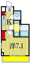 サムティレジデンス市川 1Kの間取図画像