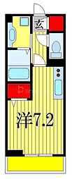 グレース八幡 ワンルームの間取図画像