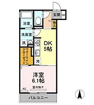 岡山県岡山市北区津島笹が瀬（賃貸アパート1DK・3階・31.13㎡） その2