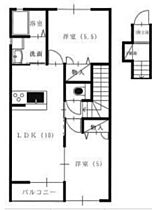 岡山県岡山市南区妹尾（賃貸アパート2LDK・2階・52.42㎡） その2