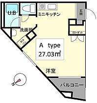 岡山県岡山市北区清輝橋2丁目（賃貸マンション1R・2階・27.03㎡） その2