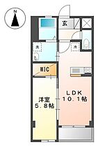 岡山県岡山市北区中井町1丁目（賃貸マンション1LDK・5階・40.08㎡） その2