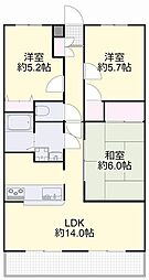 シーサイド操明 3LDKの間取図画像