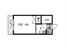 岡山県岡山市北区津島福居2丁目（賃貸アパート1K・1階・21.44㎡） その2