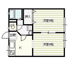 岡山県岡山市中区平井7丁目（賃貸アパート2K・2階・35.00㎡） その2