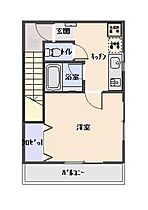 岡山県岡山市北区伊福町2丁目（賃貸アパート1K・2階・24.57㎡） その2