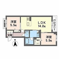 間取図画像 2LDK