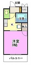 岡山県岡山市北区津島新野1丁目（賃貸マンション1K・2階・25.92㎡） その2