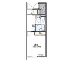 レオネクストけやき通り 1Kの間取図画像
