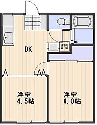 間取図画像 2DK