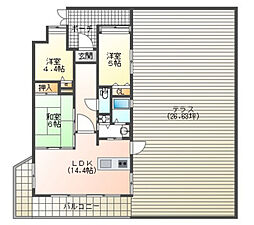 ふぁみ〜ゆ中島田 7階3LDKの間取り